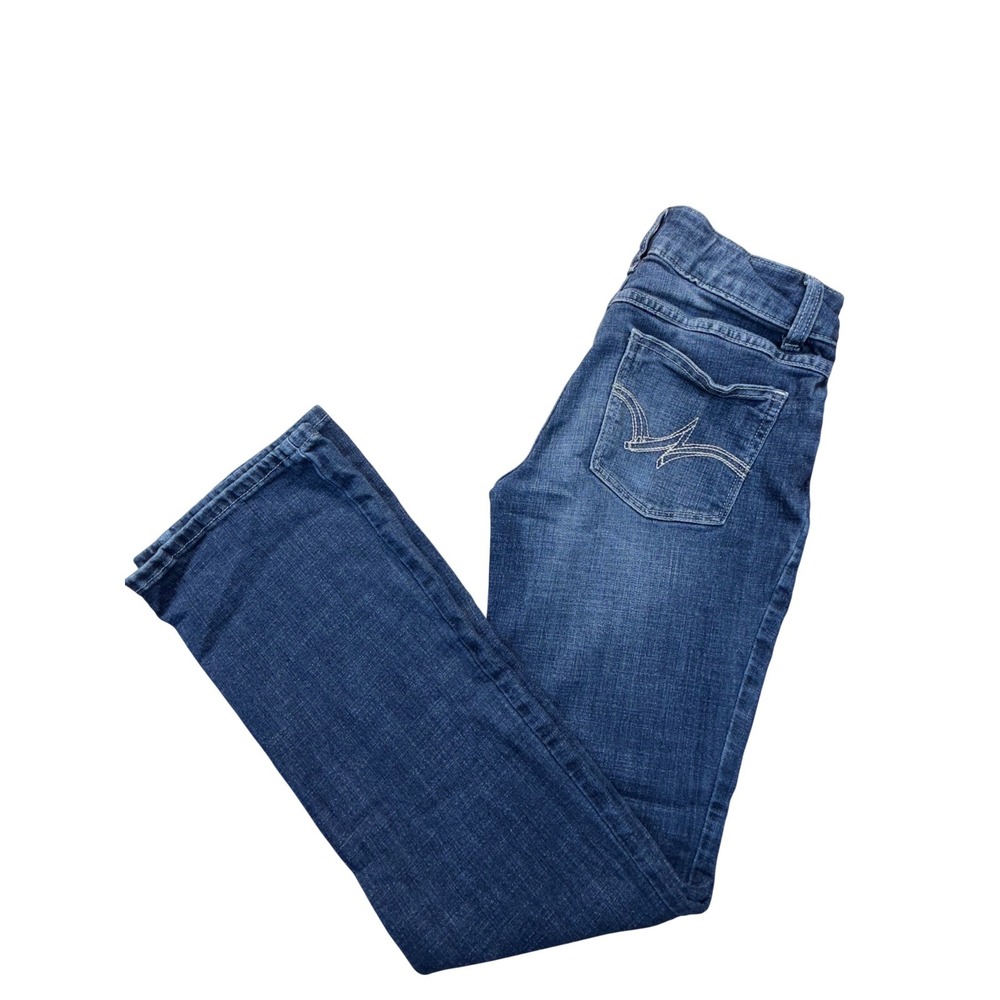Wrangler‎ Boot Cut Jeans Womens 3x32 Blue Denim Stretch Western Low Rise